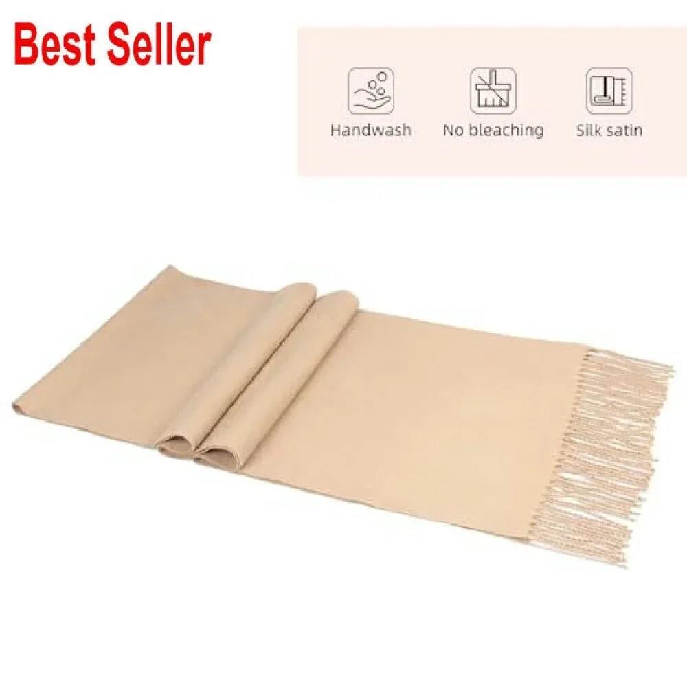 Cashmere Feel Winter Scarf Large Pashmina Shawl Wrap Elegant Classic